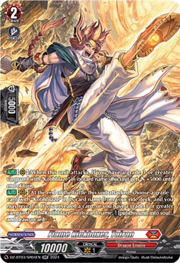 Flame Kickboxer, Tairan - SR (DZ-BT03/SR04EN)