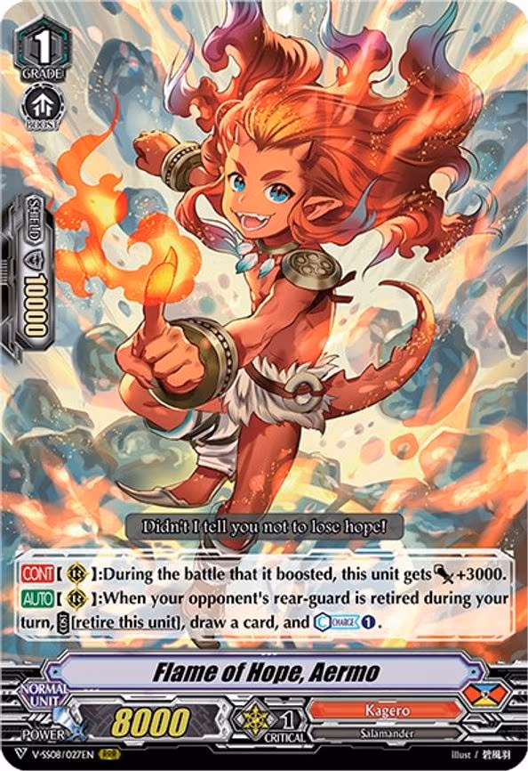 Flame of Hope, Aermo