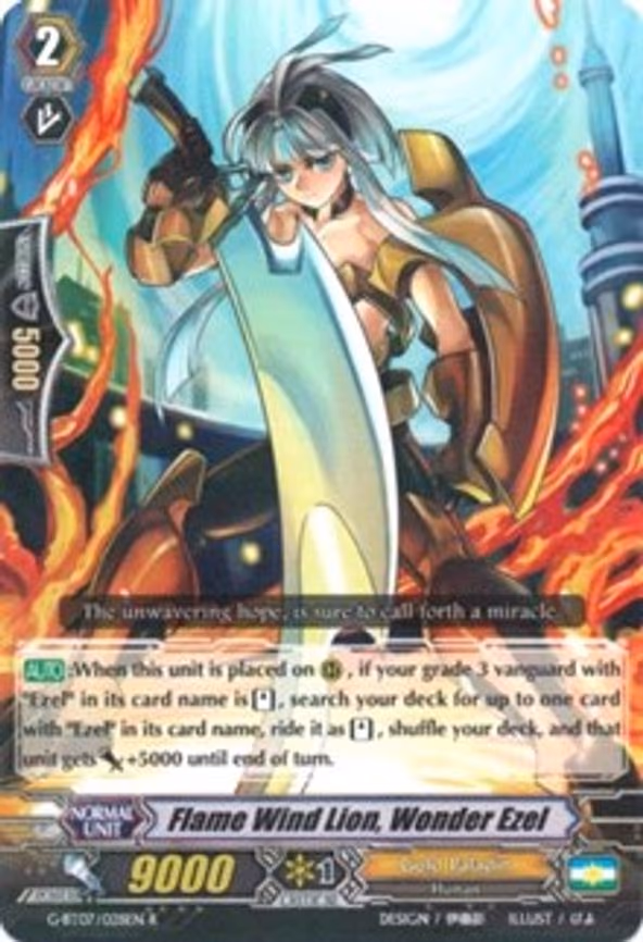 Flame Wind Lion, Wonder Ezel - R (G-BT07/028EN)