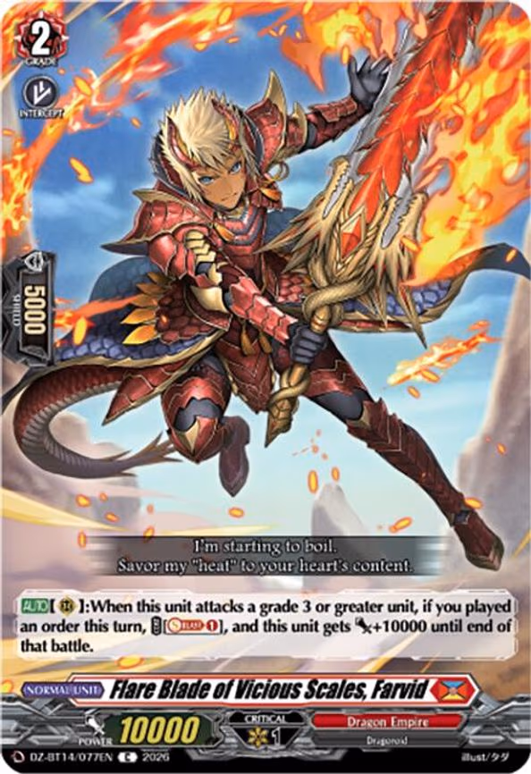 Flare Blade of Vicious Scales, Farvid - C (DZ-BT14/077EN)