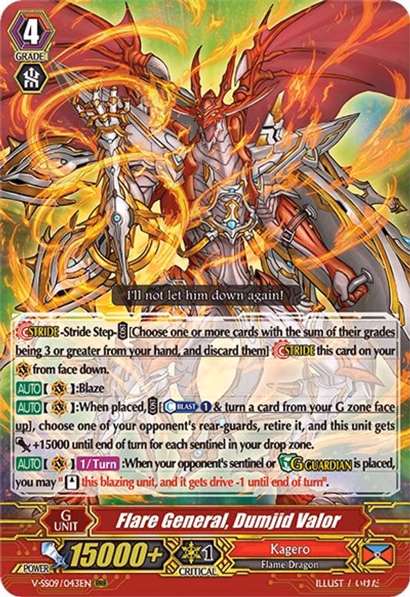 Flare General, Dumjid Valor - RRR (V-SS09/043EN)
