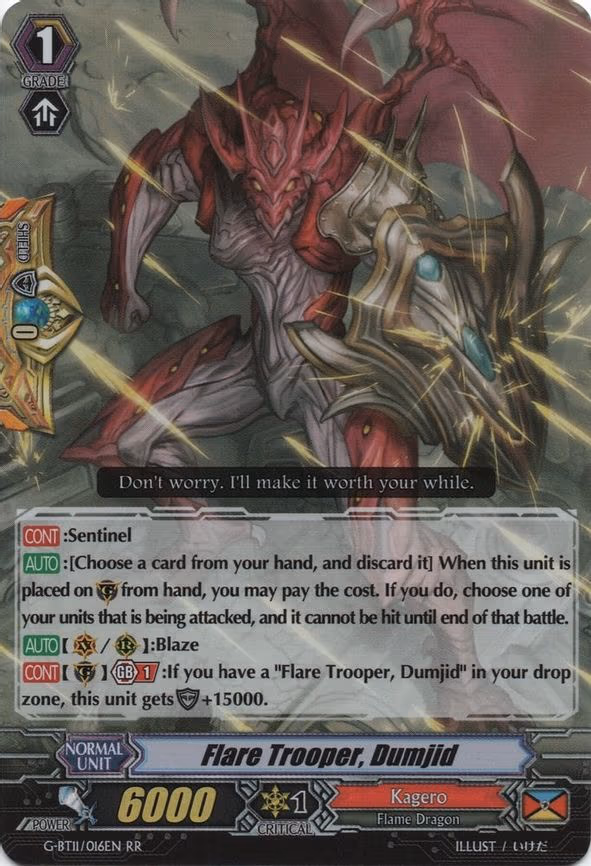 Flare Trooper, Dumjid - RR (G-BT11/016EN)