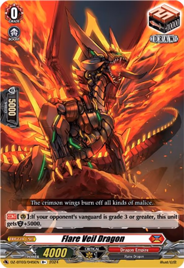 Flare Veil Dragon (R+) - R+ (DZ-BT03/045EN)