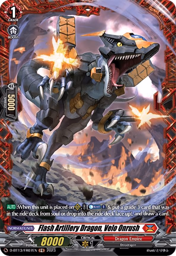 Flash Artillery Dragon, Velo Onrush - FR (D-BT13/FR07EN)