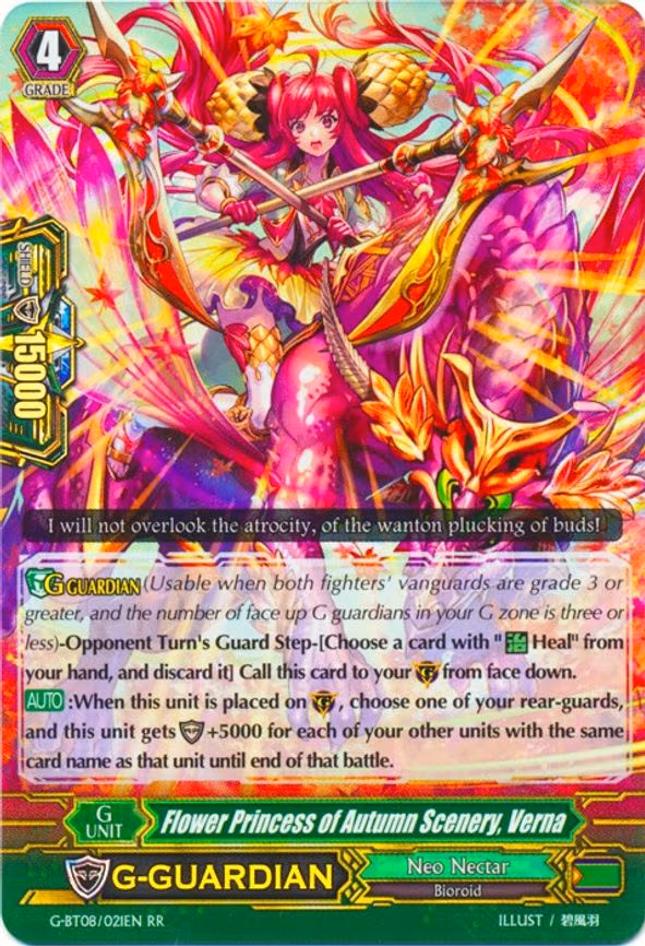 Flower Princess of Autumn Scenery, Verna - RR (G-BT08/021EN)