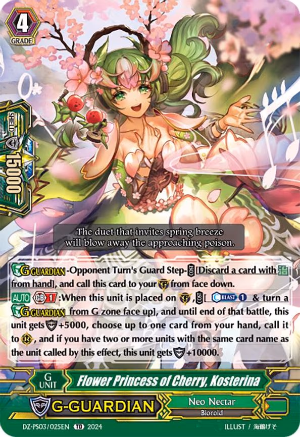 Flower Princess of Cherry, Kosterina