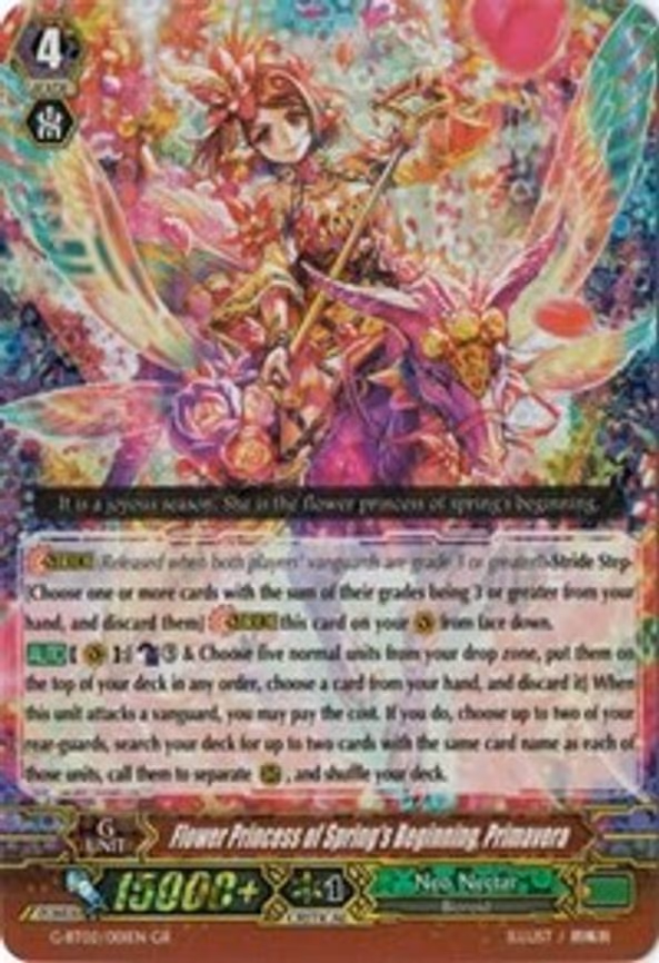 Flower Princess of Spring's Beginning, Primavera - GR (G-BT02/001EN)