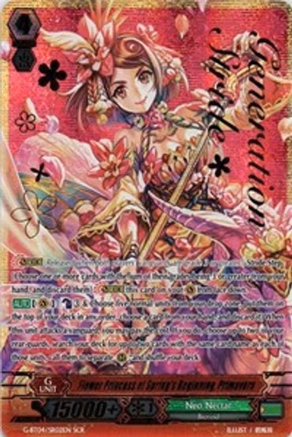 Flower Princess of Spring's Beginning, Primavera - SCR (G-BT04/SR02EN)