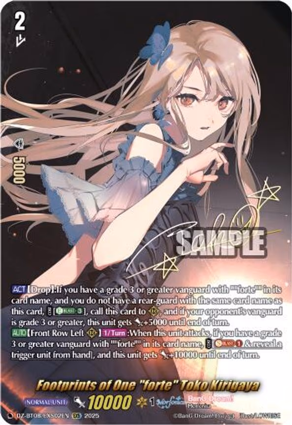 Footprints of One "forte" Toko Kirigaya - EXS (DZ-BT08/EXS02EN)