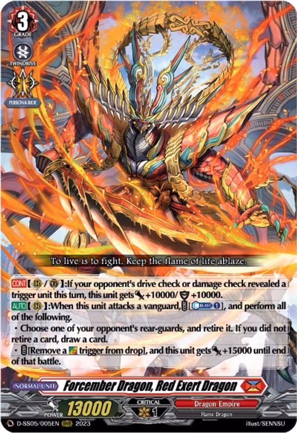 Forcember Dragon, Red Exert Dragon - RRR (D-SS05/005EN)