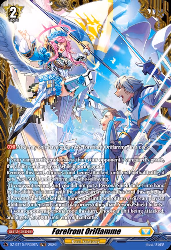 Forefront Oriflamme - Frame Rare (DZ-BT15/FR30EN)