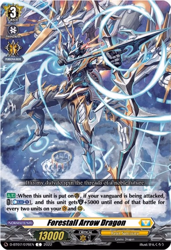Forestall Arrow Dragon - C (D-BT07/076EN)