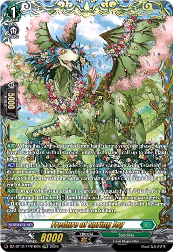 Fredure of Spring Joy - Double Frame Rare (DZ-BT12/FFR16EN)