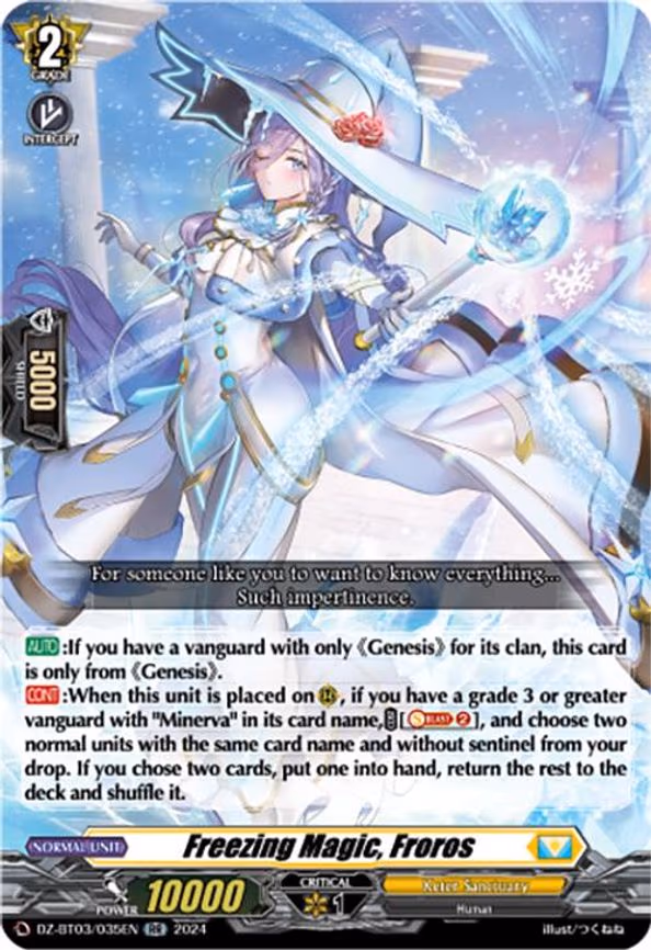 Freezing Magic, Froros - RR (DZ-BT03/035EN)