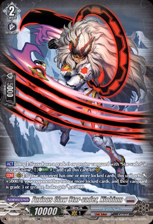 Furious Claw Star-vader, Niobium - SR (DZ-BT15/SR20EN)