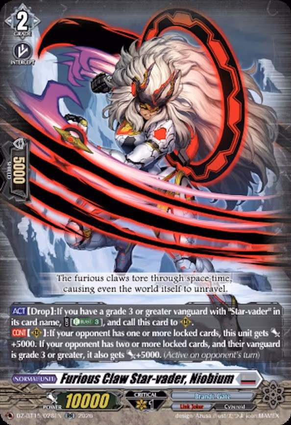 Furious Claw Star-vader, Niobium - RR (DZ-BT15/028EN)