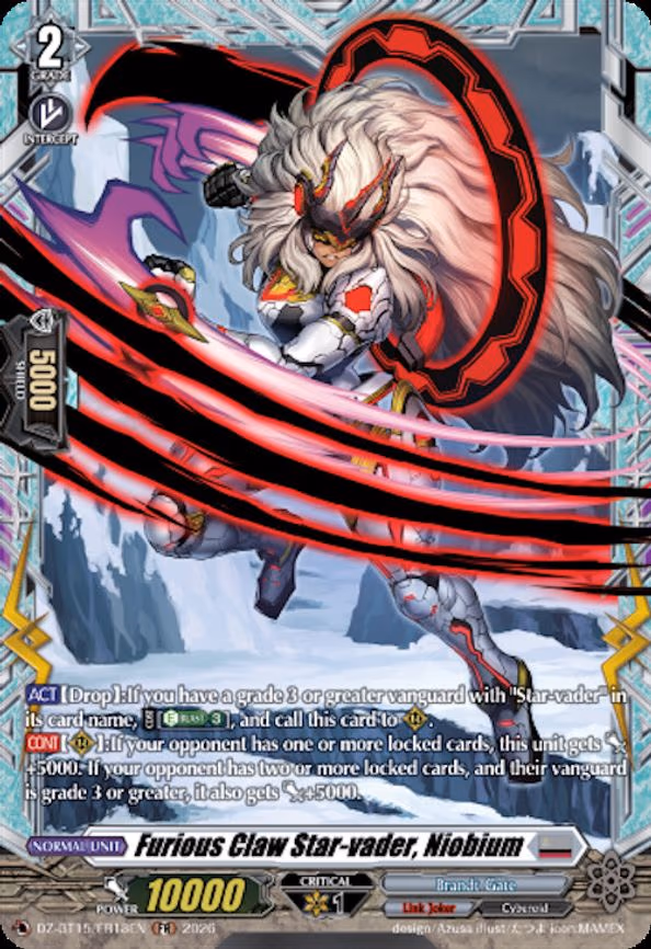 Furious Claw Star-vader, Niobium - Frame Rare (DZ-BT15/FR18EN)