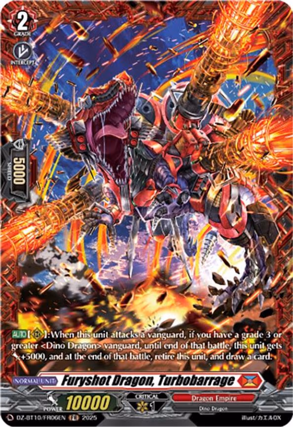 Furyshot Dragon, Turbobarrage - Frame Rare (DZ-BT10/FR06EN)