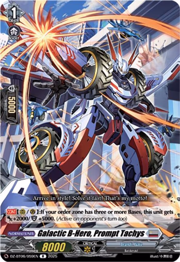 Galactic B-Hero, Prompt Tachys - R (DZ-BT06/059EN)