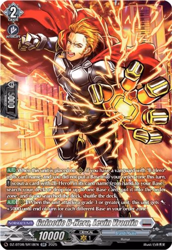 Galactic B-Hero, Levin Vrontia - SR (DZ-BT08/SR18EN)