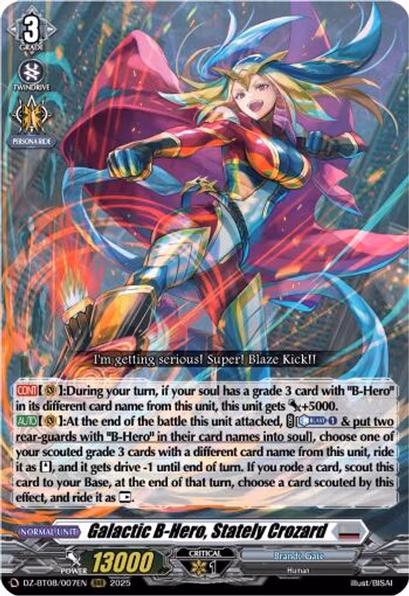 Galactic B-Hero, Stately Crozard - RRR (DZ-BT08/007EN)