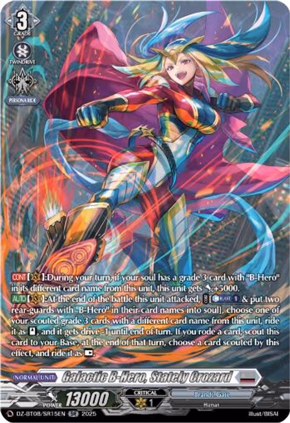 Galactic B-Hero, Stately Crozard - SR (DZ-BT08/SR15EN)
