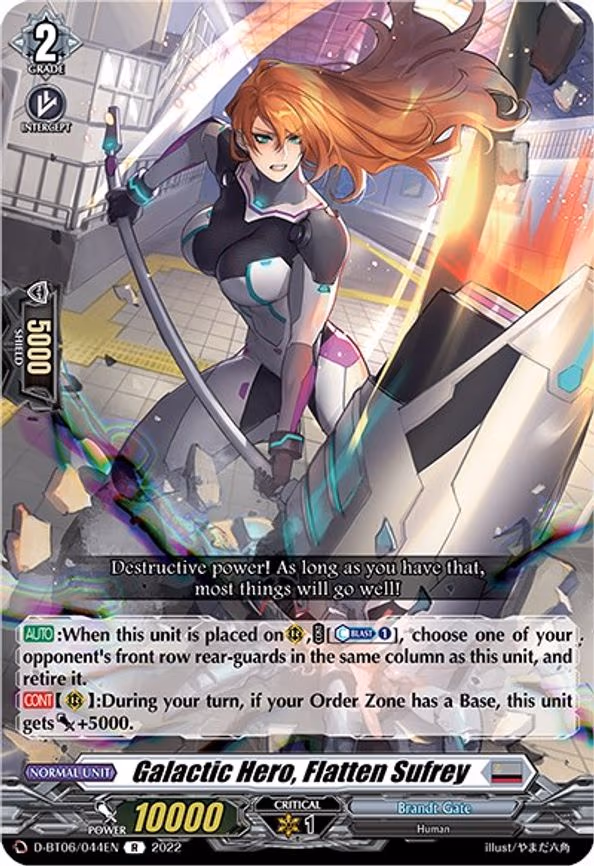 Galactic Hero, Flatten Sufrey - R (D-BT06/044EN)
