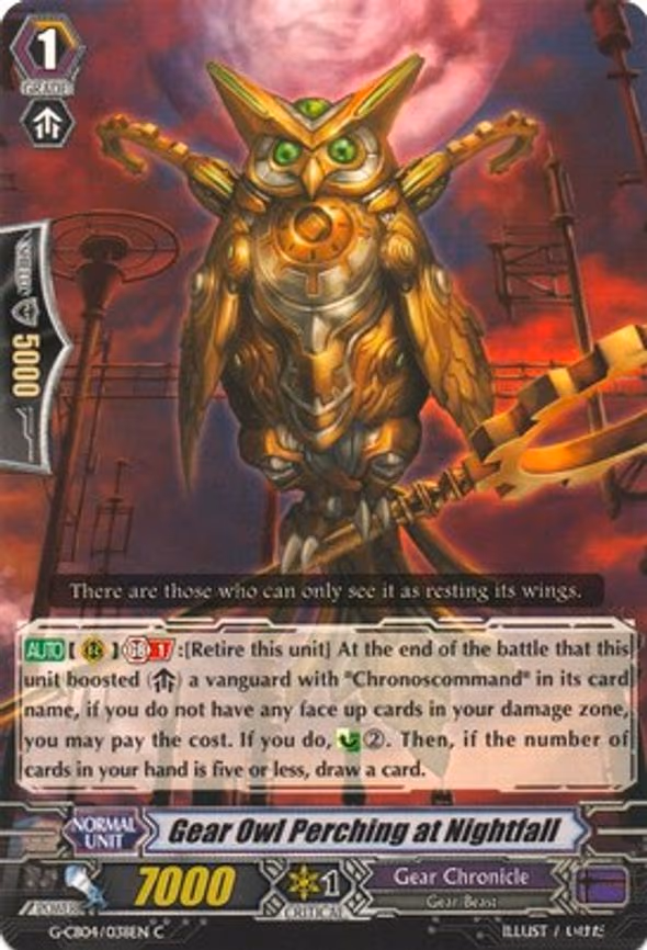 Gear Owl Perching at Nightfall - C (G-CB04/038EN)