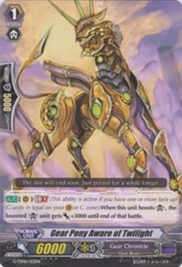 Gear Pony Aware of Twilight