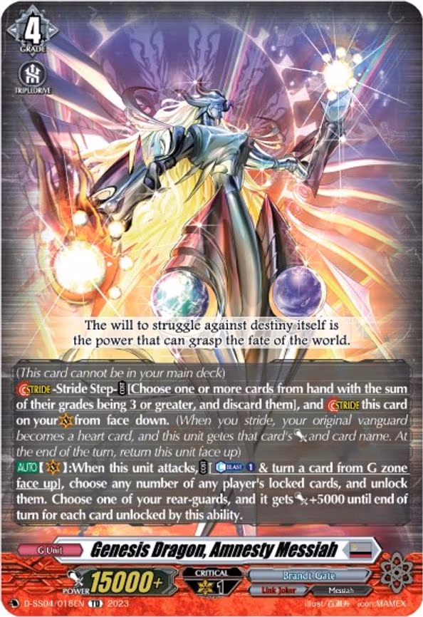 Genesis Dragon, Amnesty Messiah