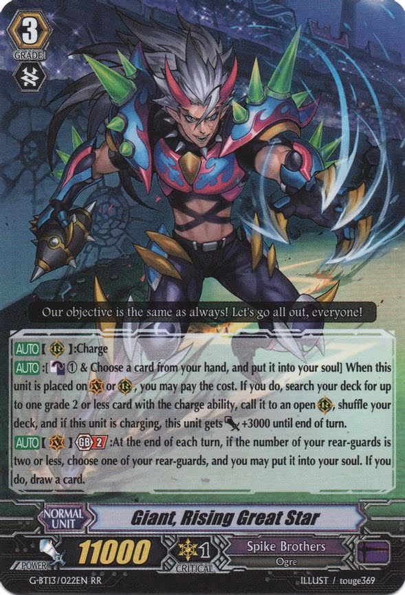Giant, Rising Great Star - RR (G-BT13/022EN)