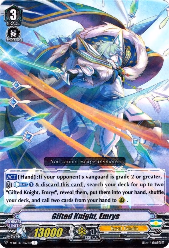 Gifted Knight, Emrys - R (V-BT03/026EN)