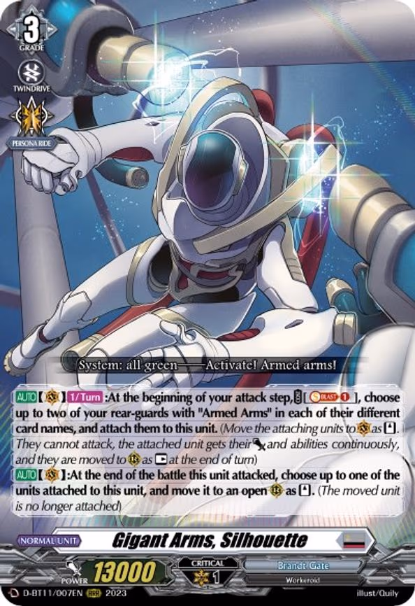Gigant Arms, Silhouette - RRR (D-BT11/007EN)