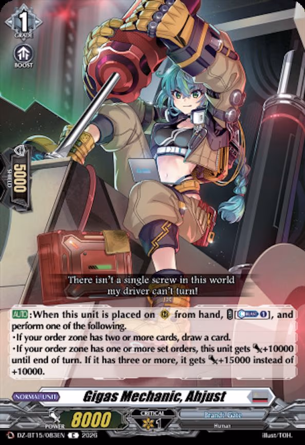 Gigas Mechanic, Ahjust - C (DZ-BT15/083EN)