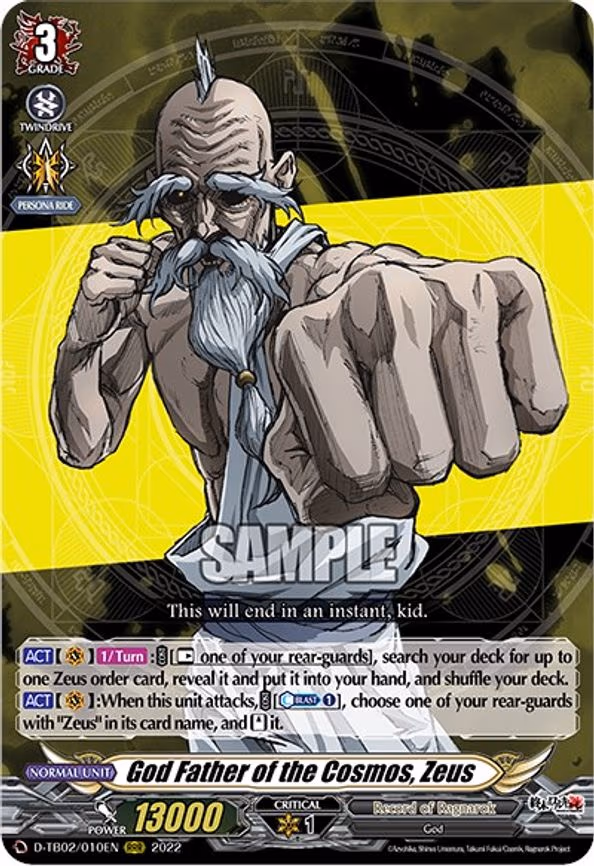 God Father of the Cosmos, Zeus - RRR (D-TB02/010EN)