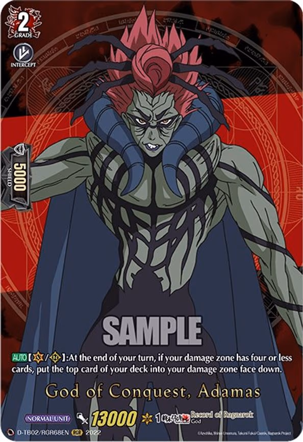 God of Conquest, Adamas - RGR (D-TB02/RGR68EN)