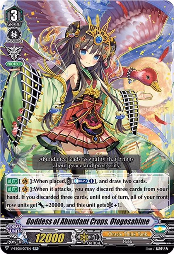 Goddess of Abundant Crops, Otogosahime - RR (V-BT08/017EN RR)