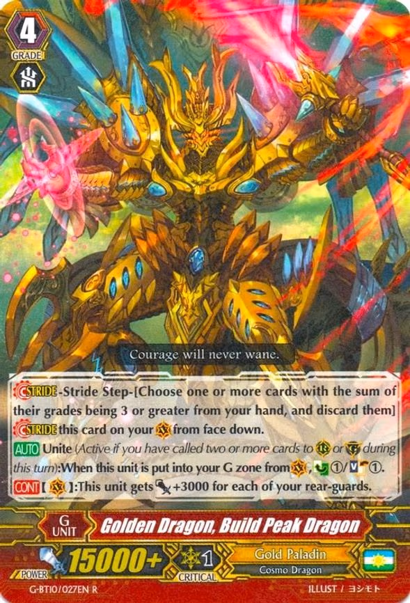 Golden Dragon, Build Peak Dragon - R (G-BT10/027EN)
