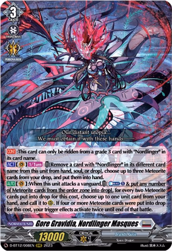 Gore Gravidia, Nordlinger Masques - RRR (D-BT12/008EN)