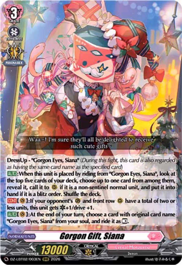Gorgon Gift, Siana - RRR (DZ-LBT02/003EN)