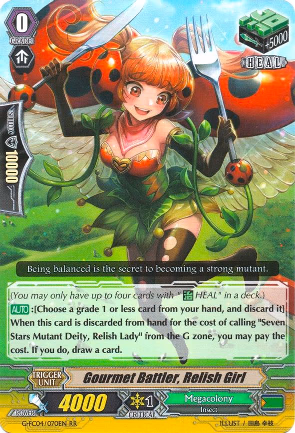 Gourmet Battler, Relish Girl - RR (G-FC04/070EN)