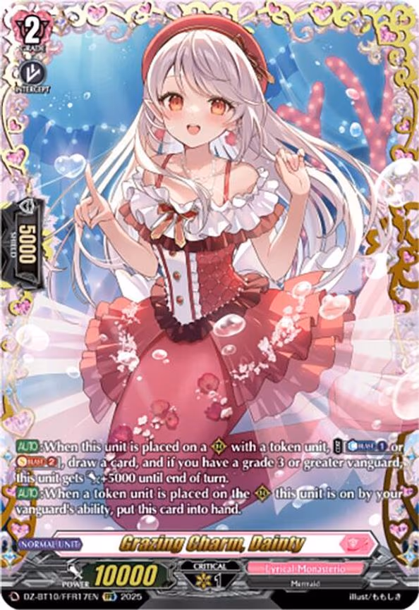 Grazing Charm, Dainty - Double Frame Rare (DZ-BT10/FFR17EN)