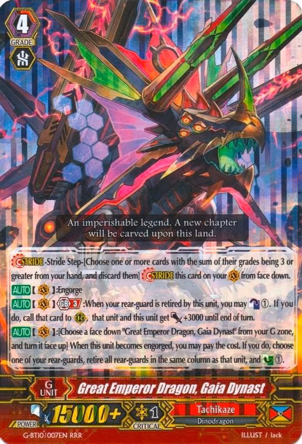 Great Emperor Dragon, Gaia Dynast - RRR (G-BT10/007EN)