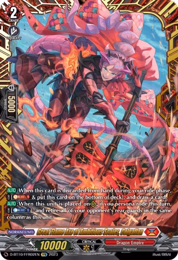 Great Flame Axe of Ambitious Scales, Colgaflan - FFR (D-BT10/FFR02EN)