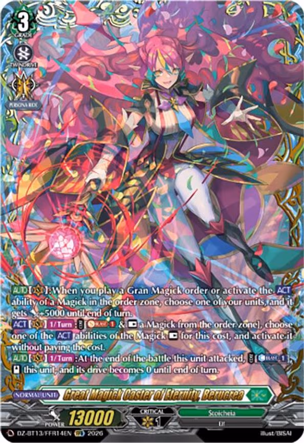 Great Magick Caster of Eternity, Berucrea - Double Frame Rare (DZ-BT13/FFR14EN)