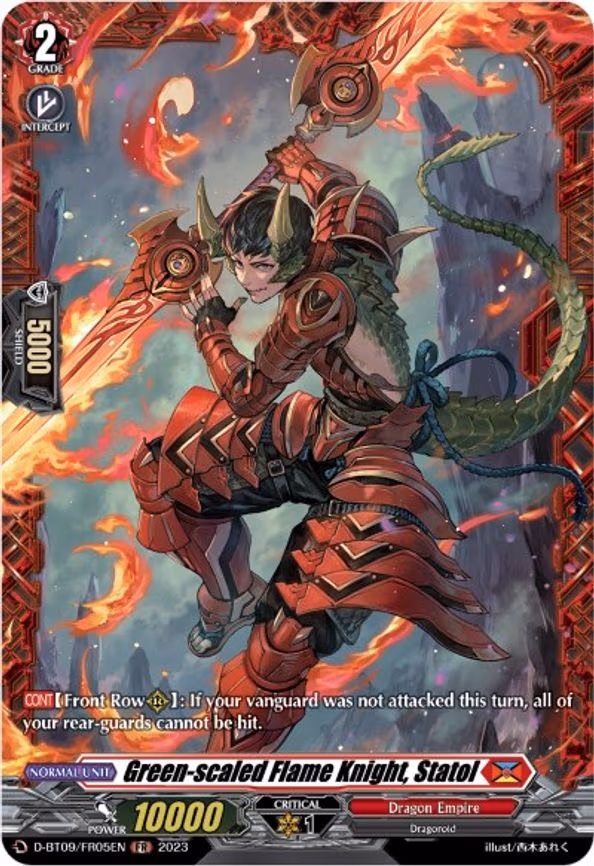 Green-scaled Flame Knight, Statol - FR (D-BT09/FR05EN)