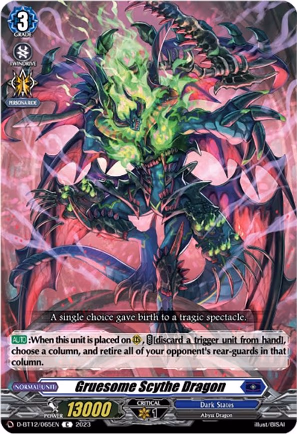 Gruesome Scythe Dragon - C (D-BT12/065EN)