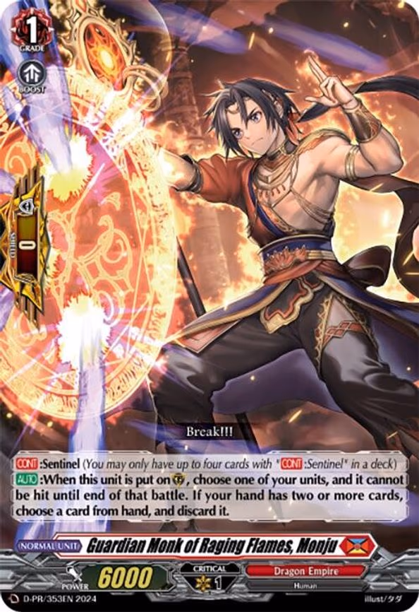 Guardian Monk of Raging Flames, Monju