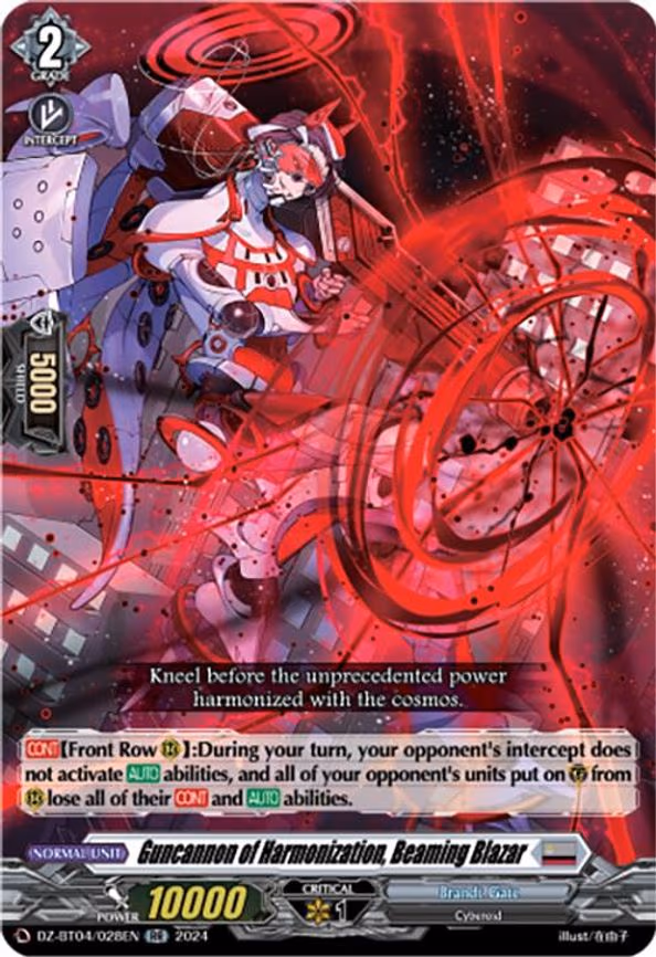Guncannon of Harmonization, Beaming Blazar - RR (DZ-BT04/028EN)
