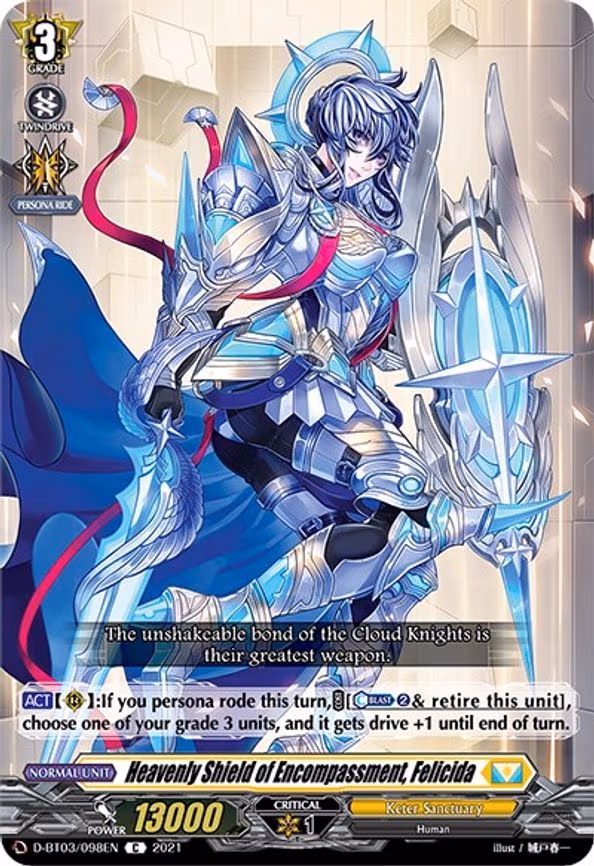 Heavenly Shield of Encompassment, Felicida - C (D-BT03/098EN)